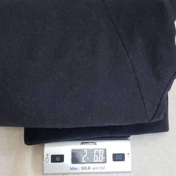 Claiborne Pea Coat Mens L Charcoal Gray Double Breasted Wool Blend Classic - Picture 10 of 10